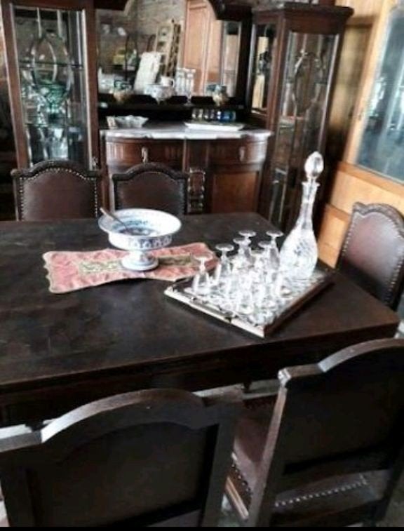 Vintage art deco eetkamer