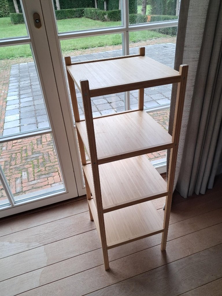 Ikea stellingkast RÅGRUND in bamboe, Huis en Inrichting, Ophalen, Gebruikt