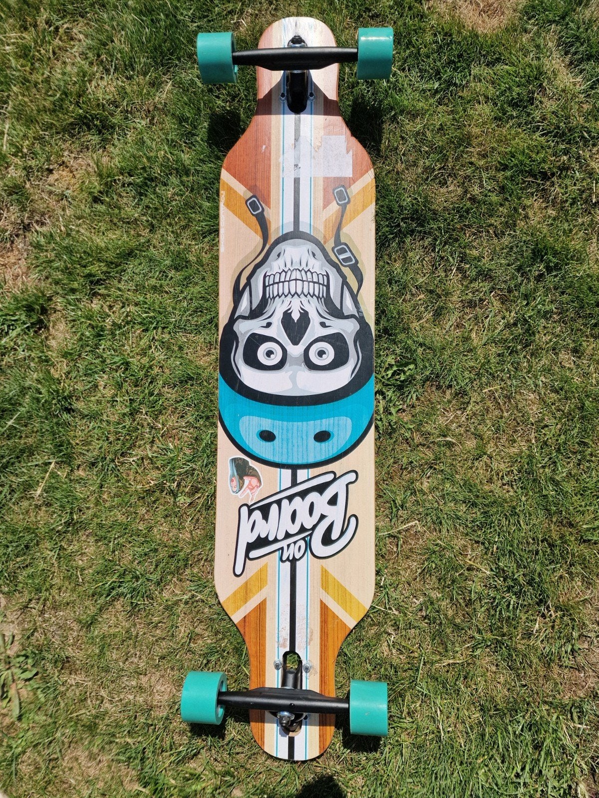 Planche à roulettes Longboard Stamp 104 cm, Sports & Fitness, Enlèvement, Skateboard, Longboard