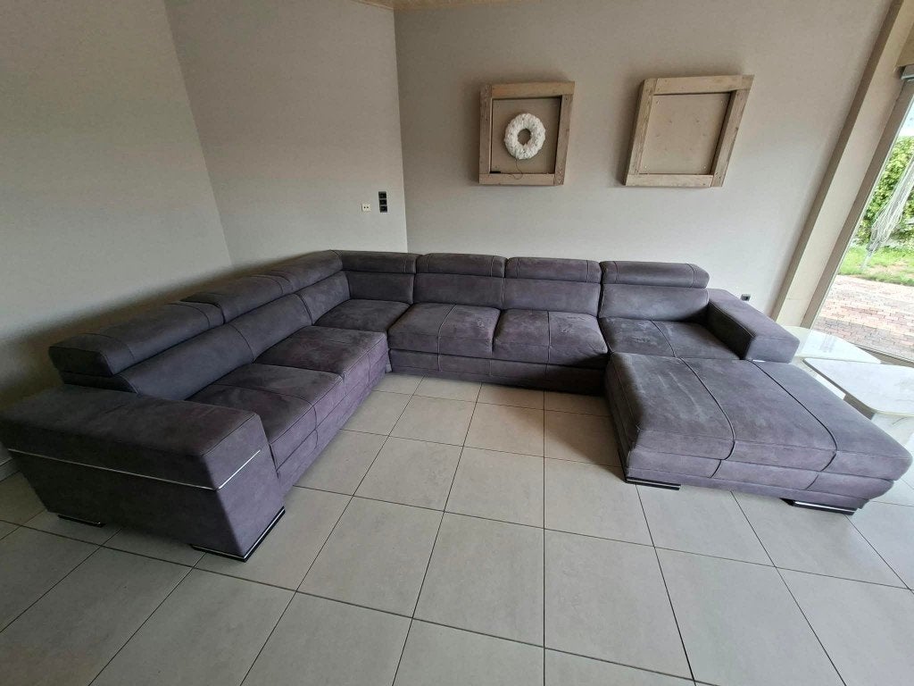Hoeksalon met zetelbed, Ophalen, Gebruikt, 100 tot 125 cm, Hoekbank