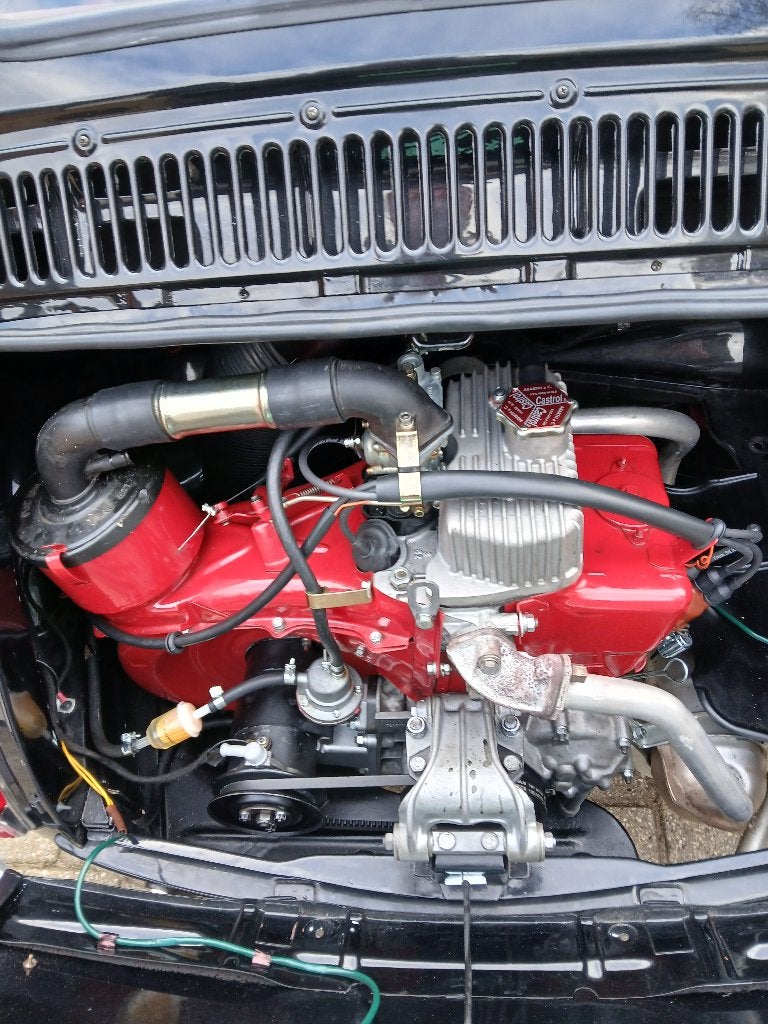fiat 500, Auto's, 4 zetels, Achterwielaandrijving, Cabriolet, Zwart