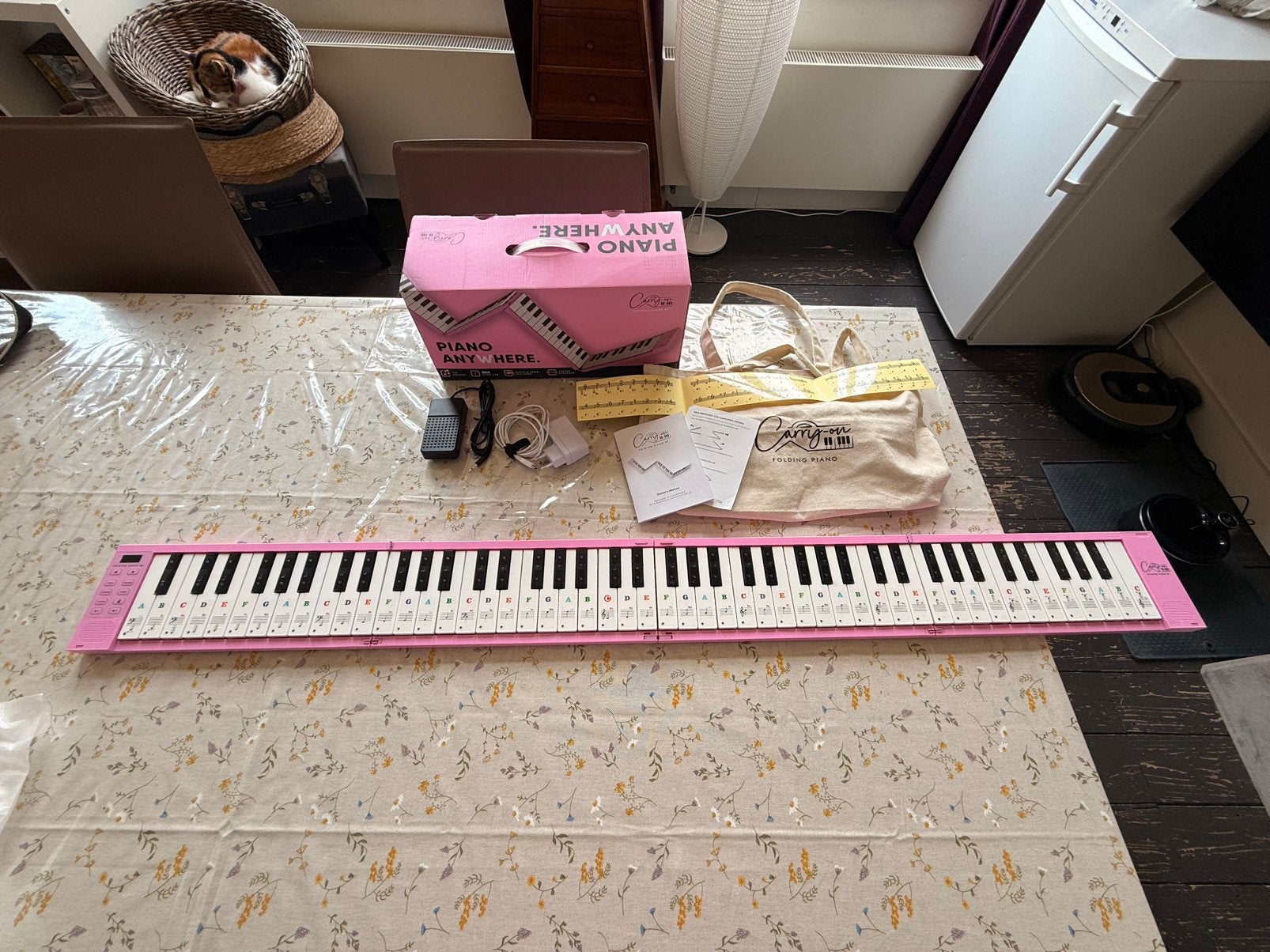 Carry on folding piano, play the piano anywhere ️, Muziek en Instrumenten, Piano's, Piano, Ophalen