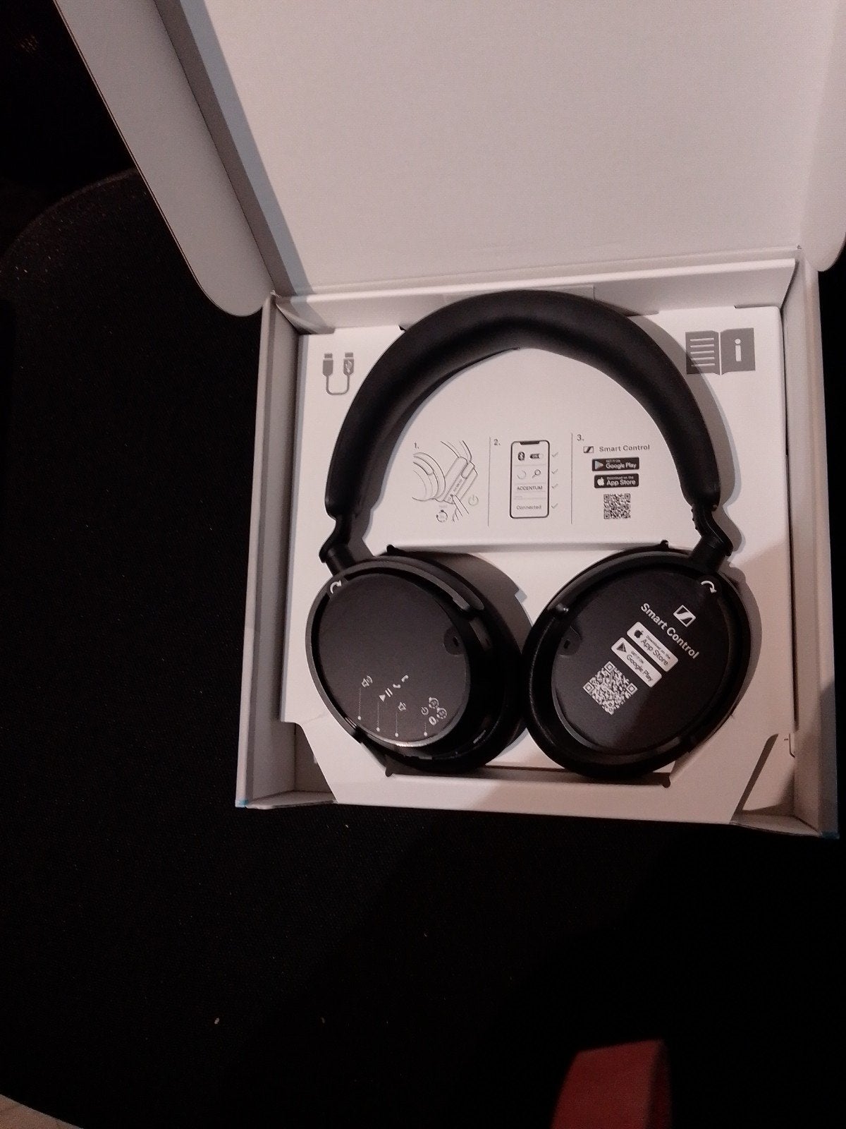 sennheiser accentum wireless. zwart, Audio, Tv en Foto, Ophalen, Sennheiser, Over-ear, Zwart