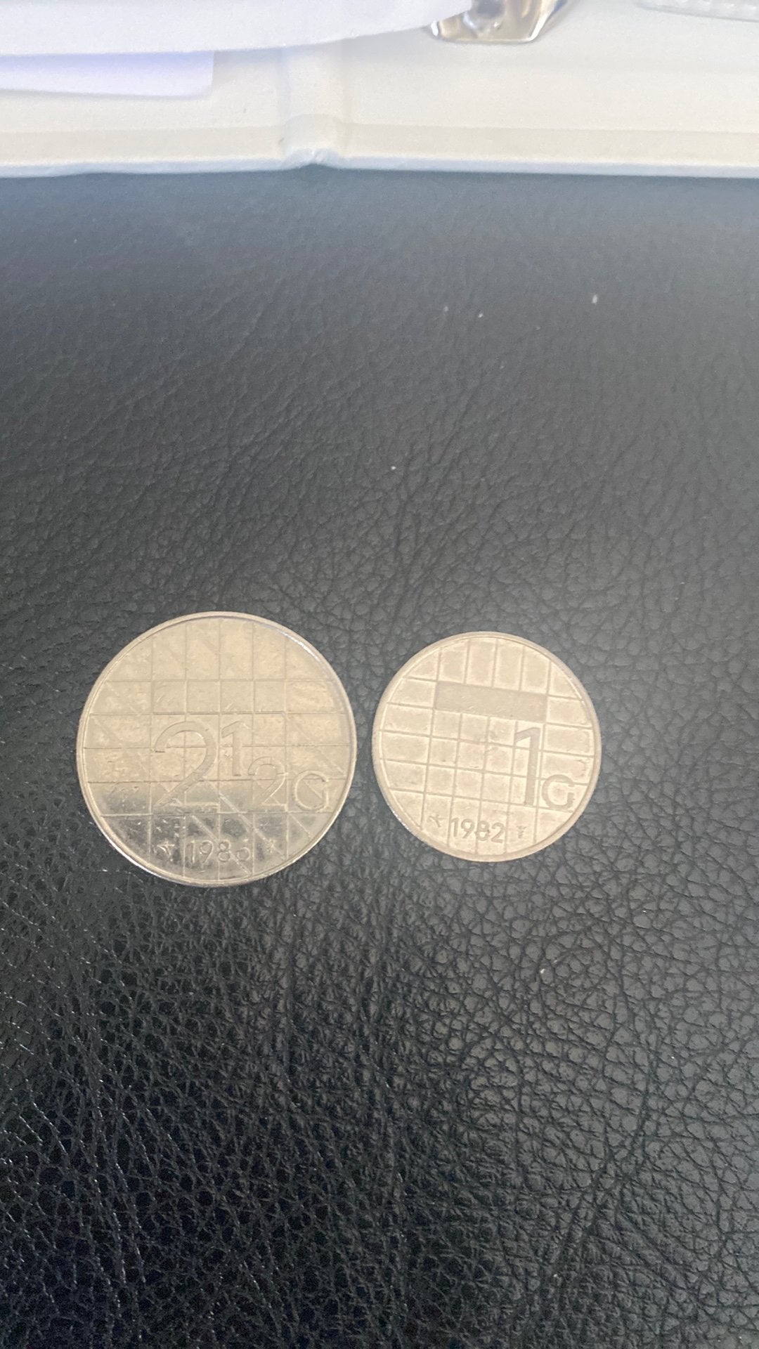 2,5 gulden. 1986.    1 gulden 1982, Verzenden, 2½ gulden