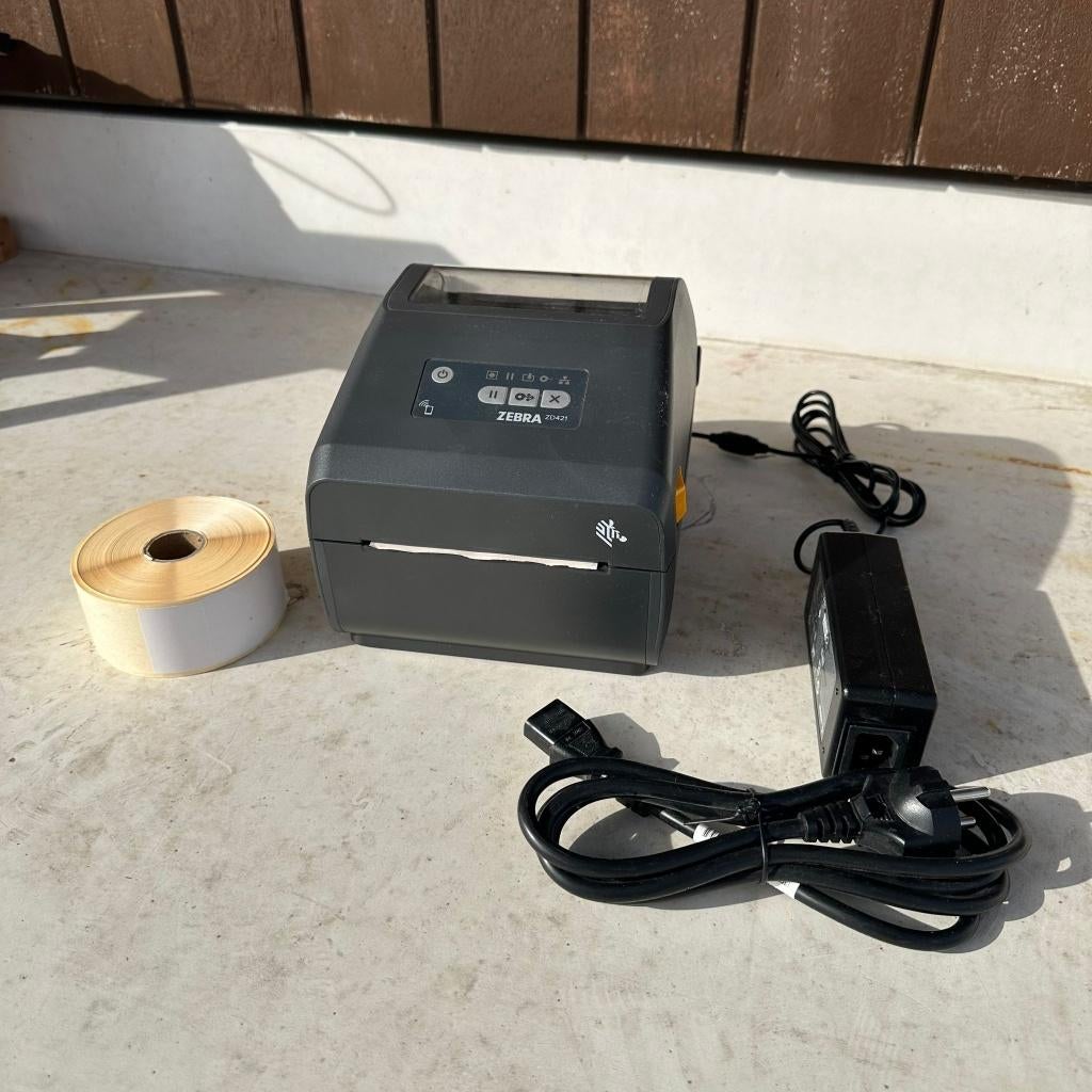Zebra ZD421 Labelprinter Nieuw, nooit gebruikt + rol labels, Computers en Software, Labelprinters, Zo goed als nieuw, Ophalen