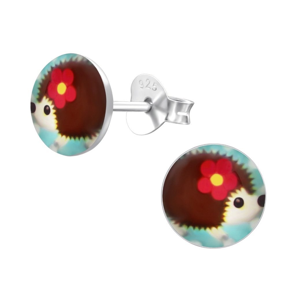 Kinderoorbellen sterling zilver 925 egel - OP=OP!, Ophalen of Verzenden, Nieuw, Zilver, Oorbellen