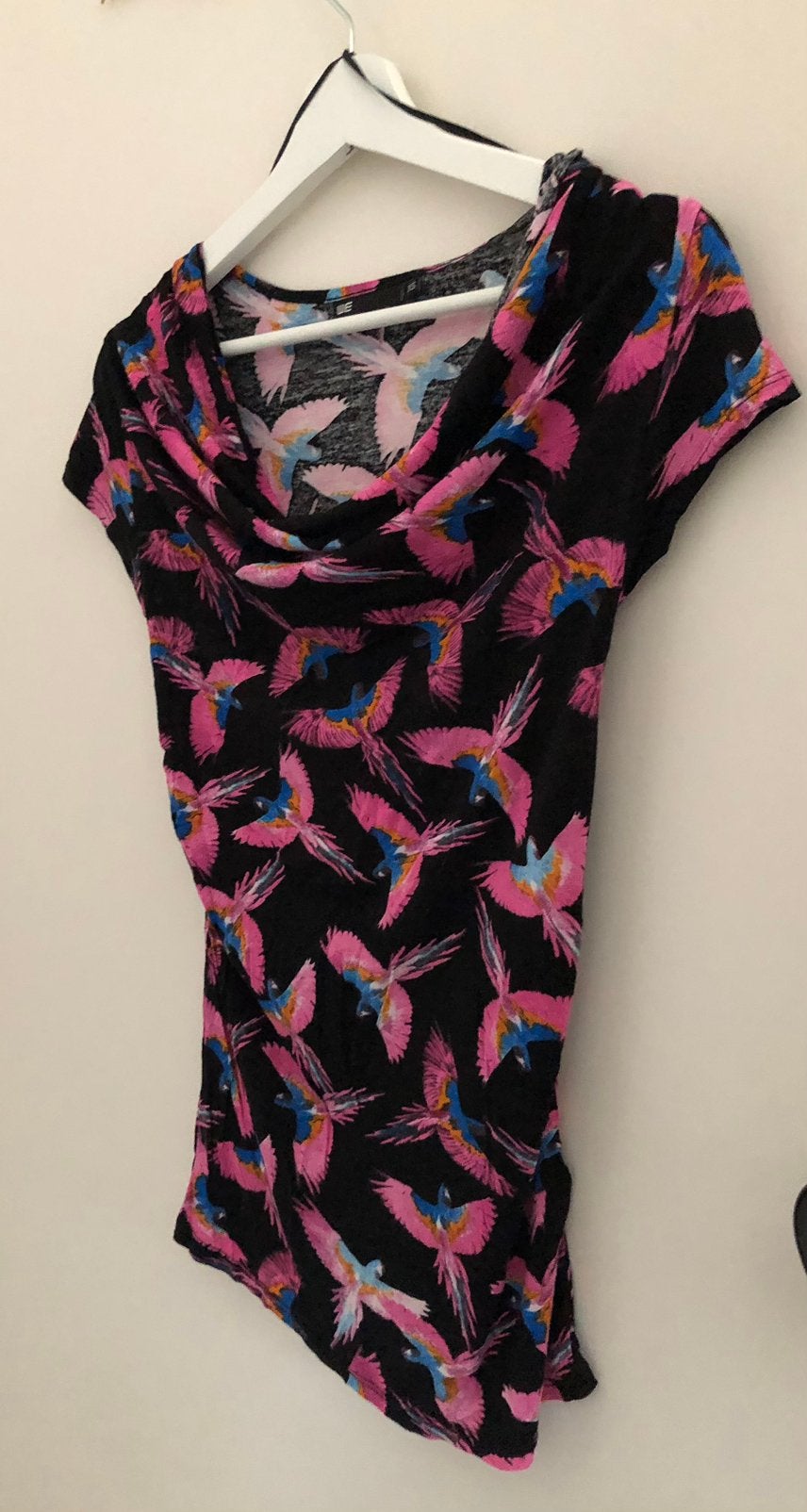 shirt korte mouwen WE XS vogels, WE, Zwart, Ophalen of Verzenden, Korte mouw