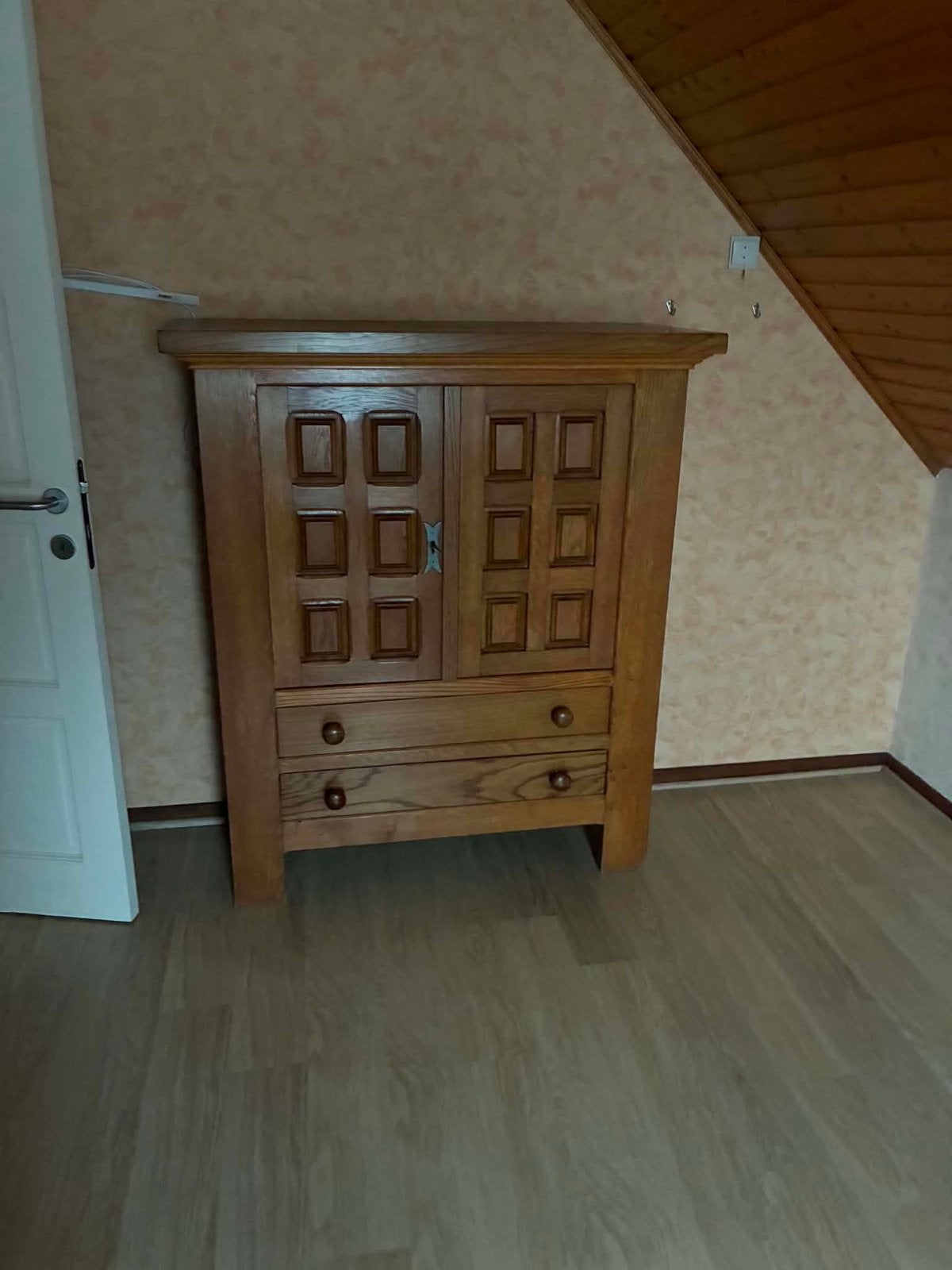 Gratis Set van 2 oude eiken kasten., Huis en Inrichting, Ophalen, Gebruikt