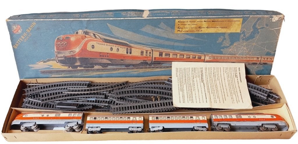 Distler Batterie-Bahn spur ho dans sa boîte d'origine., Enlèvement ou Envoi
