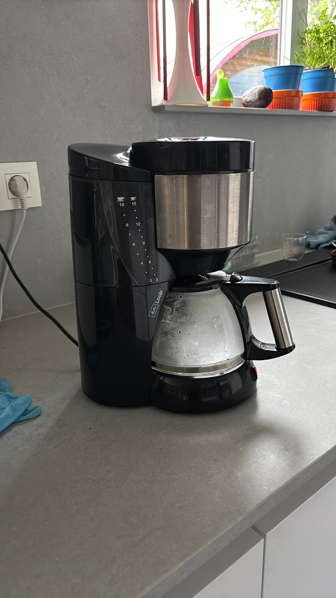 Melitta look koffiemachine, Elektronische apparatuur, Ophalen, Gebruikt, 10 kopjes of meer, Koffiemachine