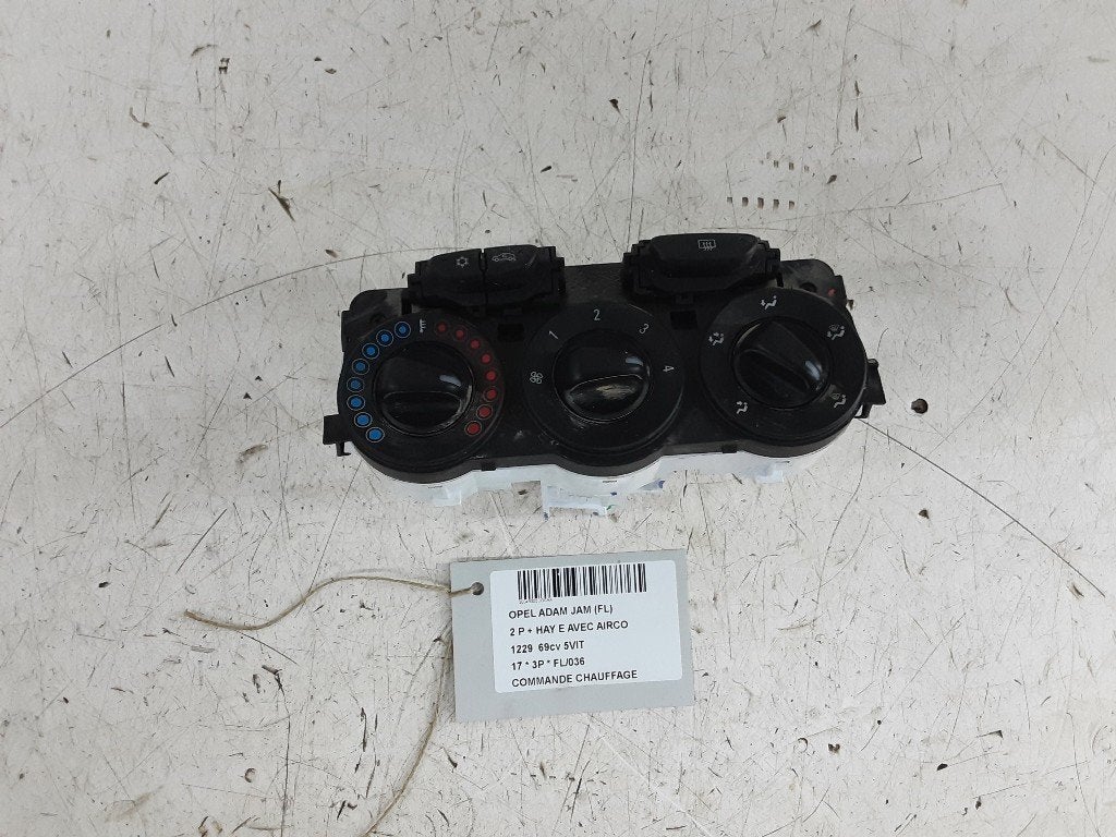 PANNEAU DE COMMANDE CHAUFFAGE CLIMATISATION Opel Adam, Autos : Pièces & Accessoires, Tableau de bord & Interrupteurs, Opel, Utilisé