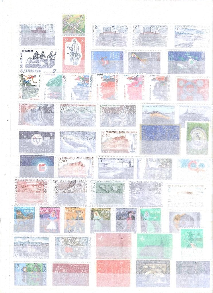 lot Luxemburgse zegels, Ophalen of Verzenden