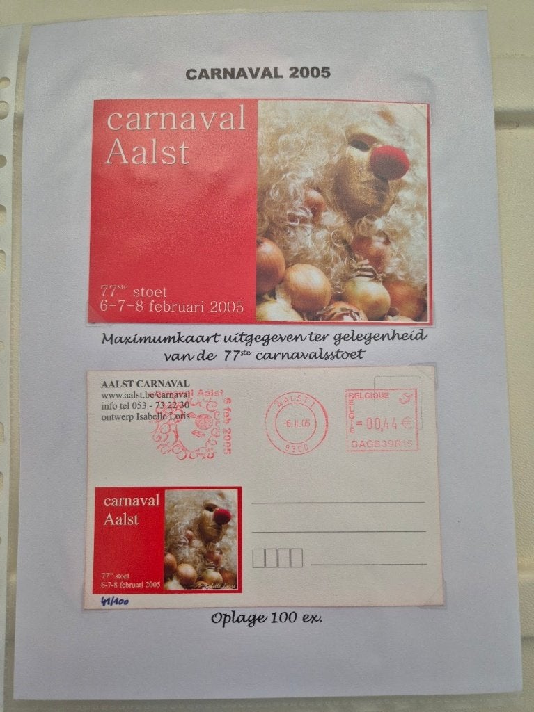 Carnaval Aalst postkaarten 2005, Verzamelen, Postkaarten | Themakaarten, Ophalen of Verzenden