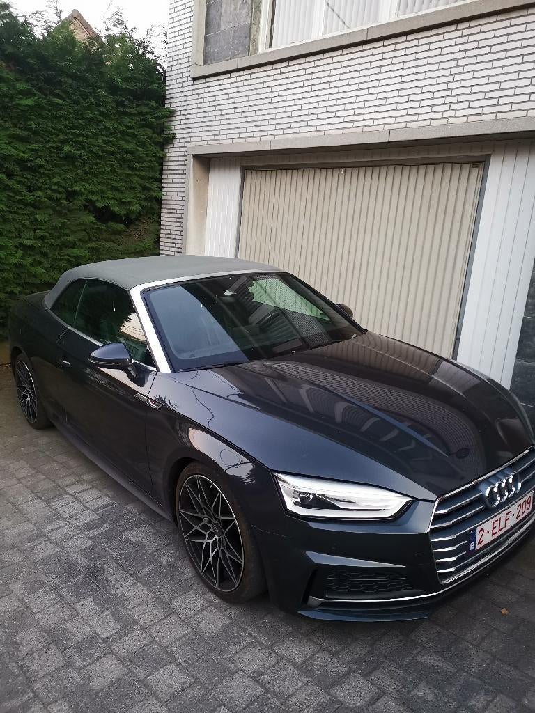 Audi A5 cabrio, Autos, Audi, Cuir, Argent ou Gris, Achat, 1700 kg