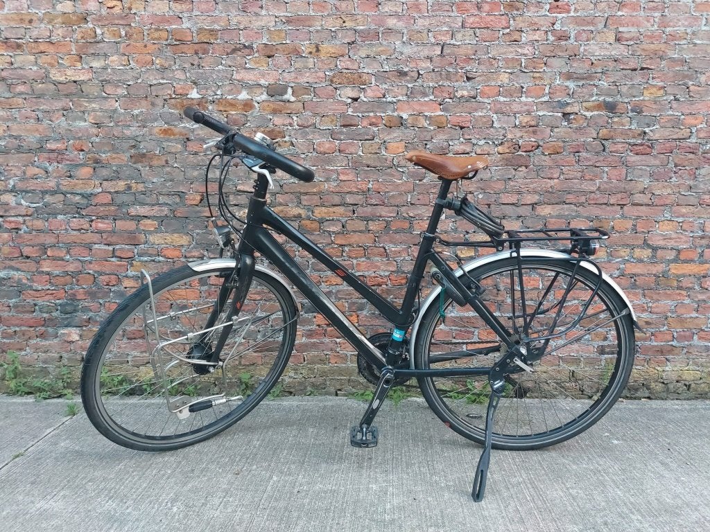 Sportieve damesfiets, Gebruikt, 26 inch, Velgrem, Meer dan 20 versnellingen