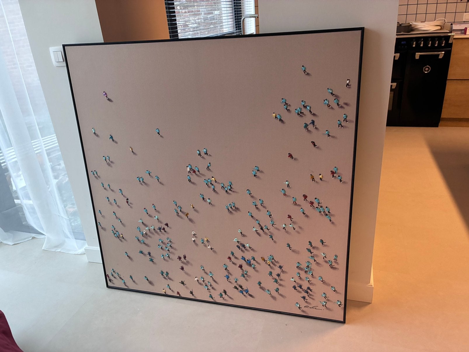 Canvas 120x120 juntoo design, Antiek en Kunst, Ophalen