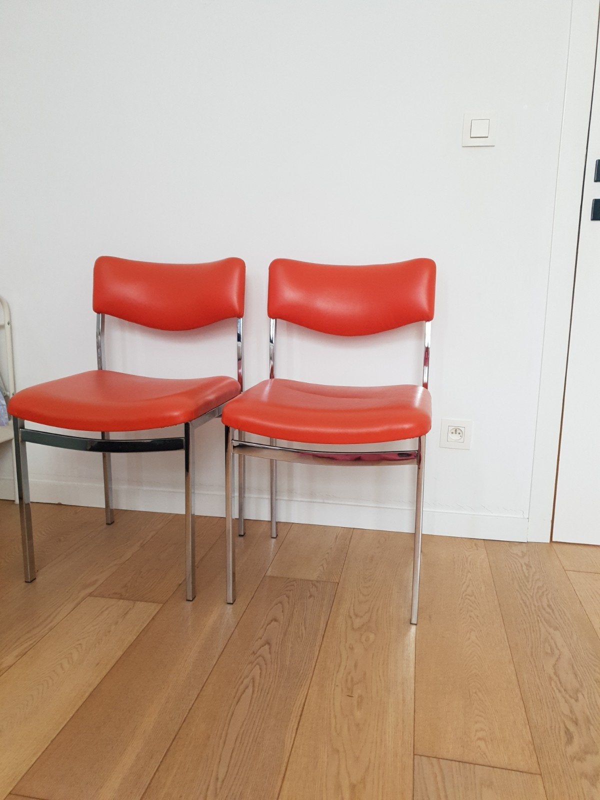 Vintage oranje stoelen, Ophalen of Verzenden