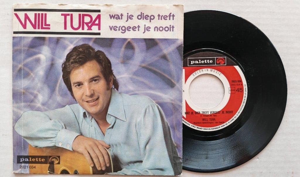 WILL TURA - Wat je diep treft vergeet je nooit (45t), Enlèvement ou Envoi, Comme neuf, 7 inch, En néerlandais