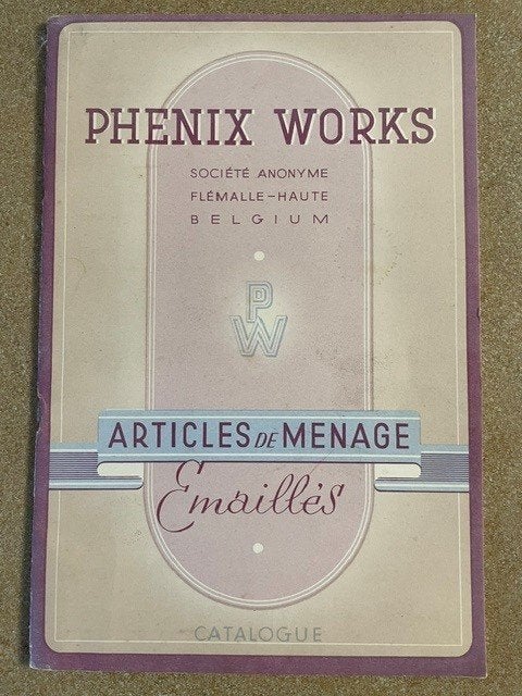 Vintage catalogus Email toestellen "Phenix Works " Flémalle, Ophalen of Verzenden