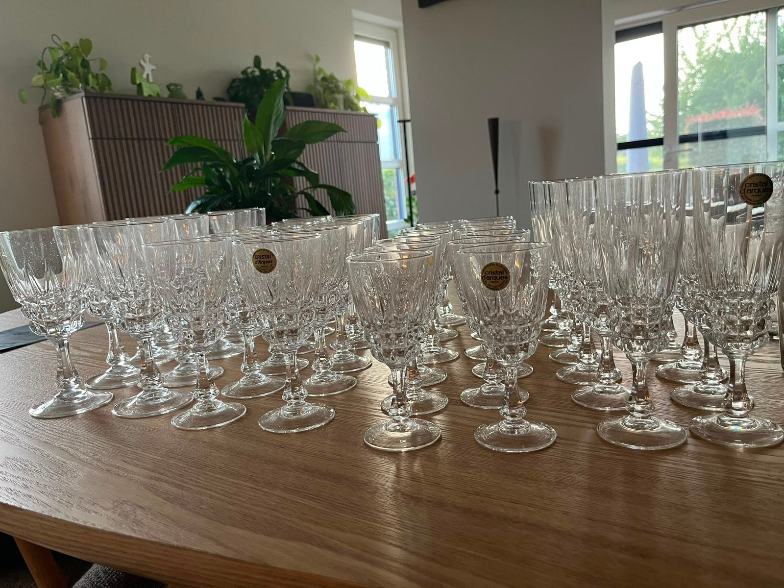 Cristal d’Arques glazen, Ophalen
