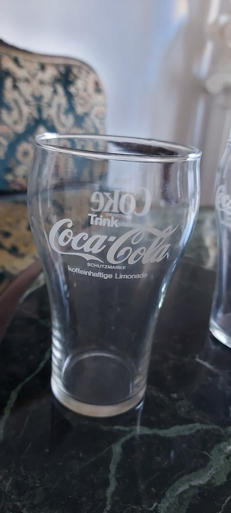 10 verres : Think Coca-Cola et verso Think Coke., Envoi, Utilisé, Verre à soda