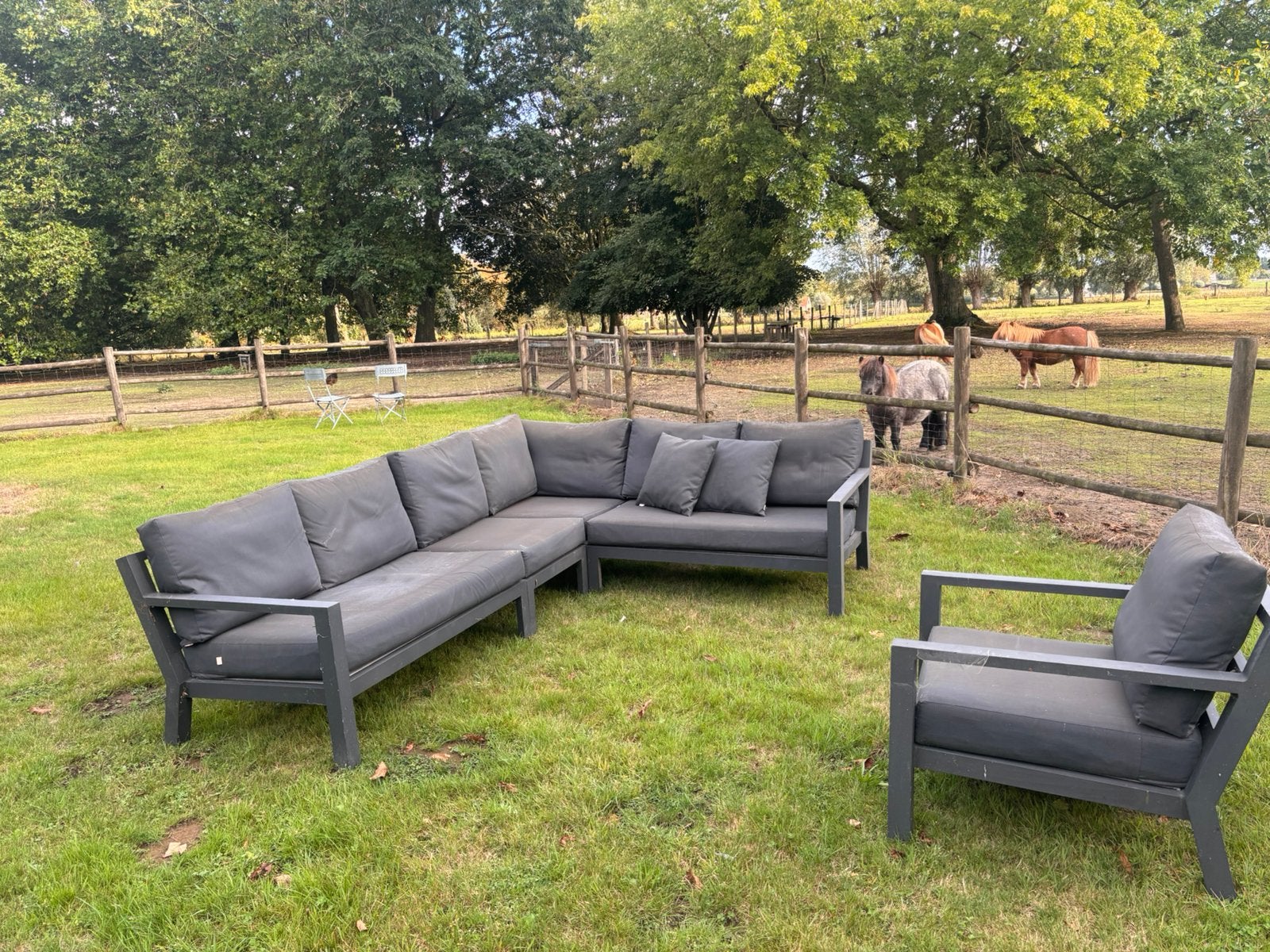 Loungeset life, Ophalen, Gebruikt, Meer dan 8 zitplaatsen, Aluminium