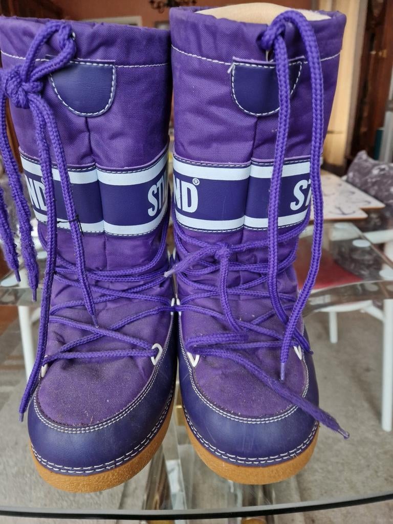 Maanlaarzen voor sneeuw kleur mauve maat 38, Ophalen