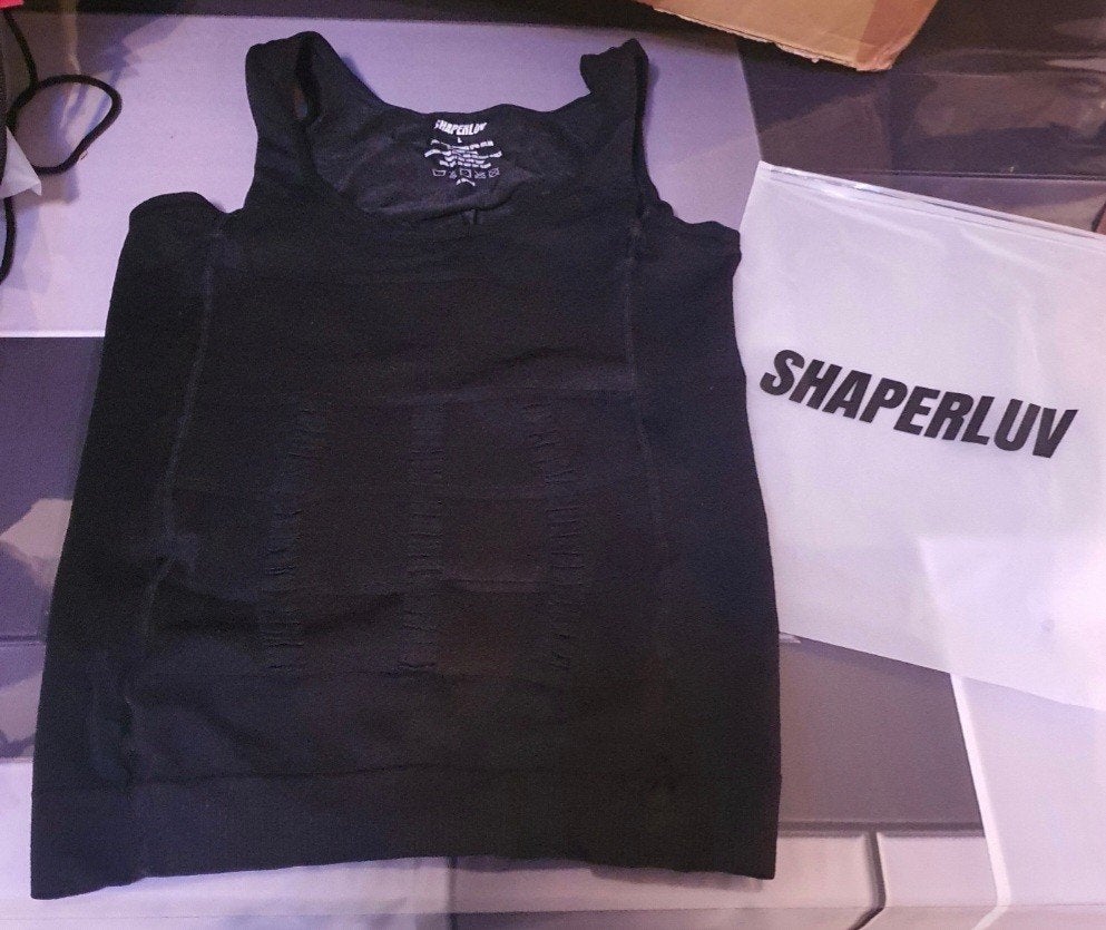 Shaperluv corrigerend hemd / shaping tanktop Maat: L (2), Kleding | Heren, Ophalen of Verzenden, Zwart, Hemd