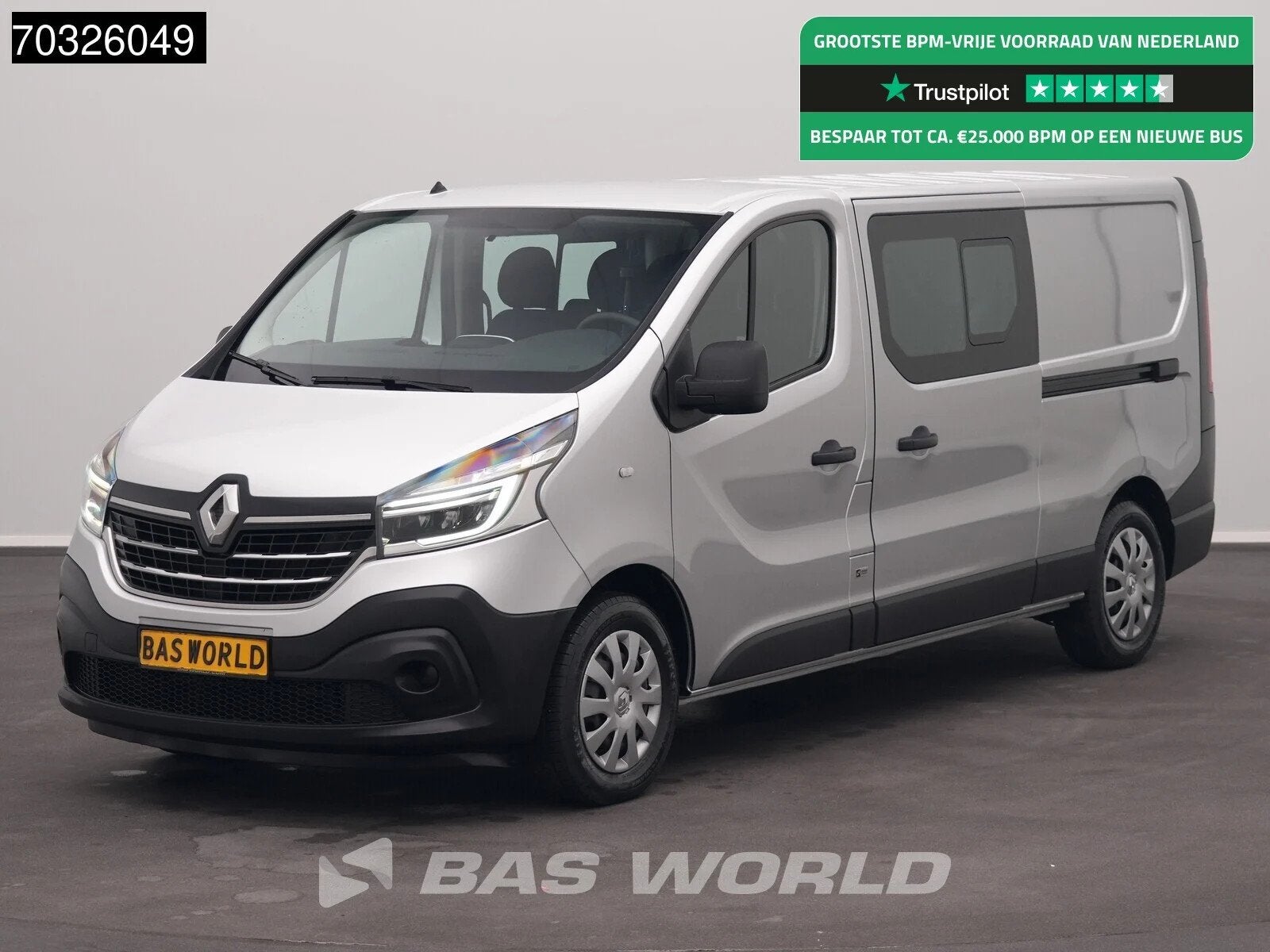 Renault Trafic 145pk Automaat 2x Schuifdeur Dubbel Cabine L2, Auto's, Bestelwagens en Lichte vracht, Automaat, Stof, Gebruikt