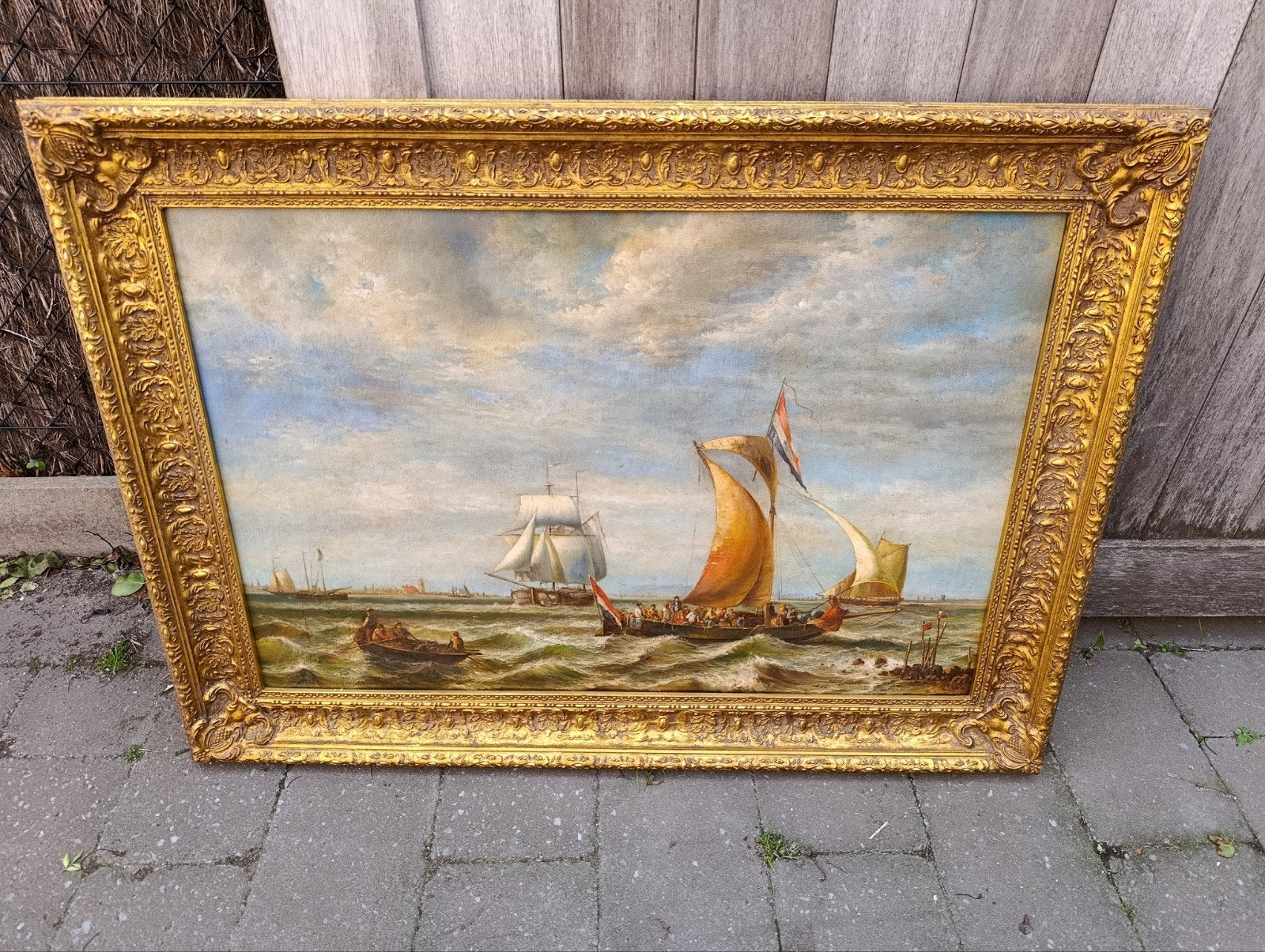 Groot schilderij op doek, Enlèvement, Toile