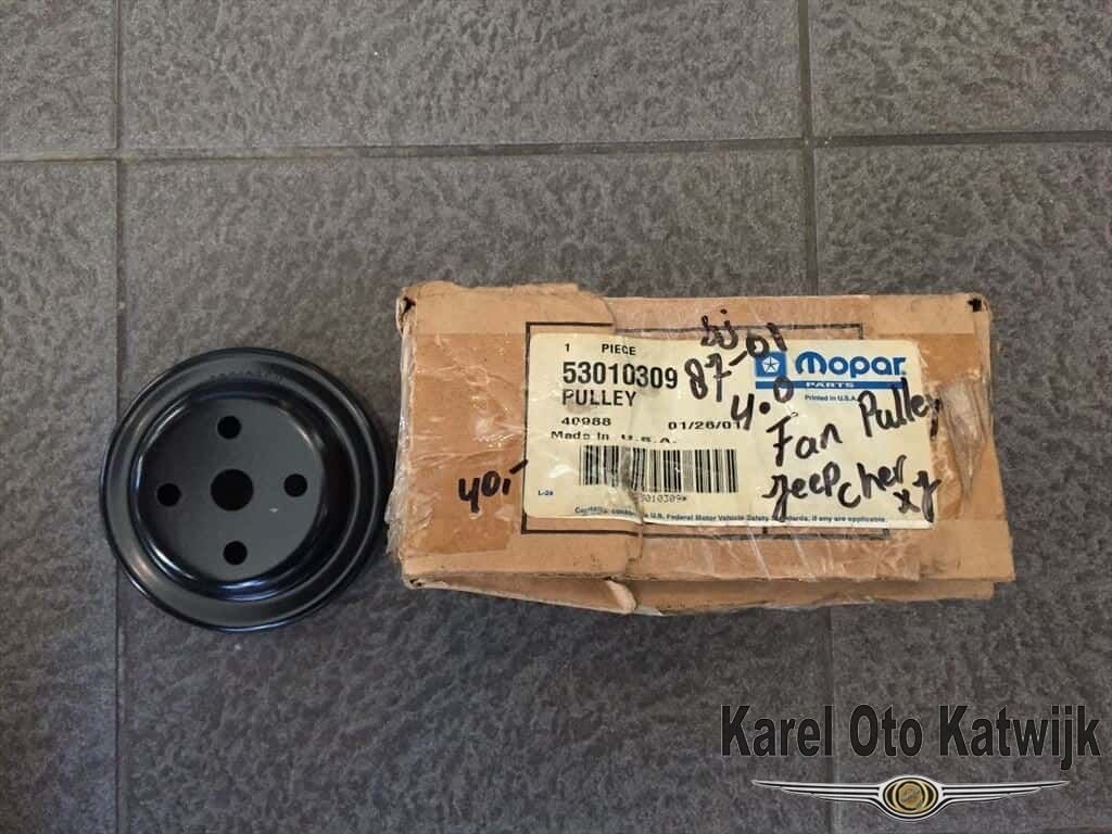 Koelvin poelie/pulley Jeep Cherokee XJ 4.0, Autos : Pièces & Accessoires, Moteurs & Accessoires, Jeep, Neuf, Enlèvement ou Envoi
