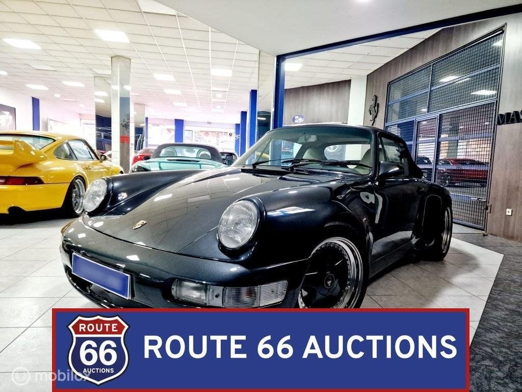 Porsche 911 Carrera 4 | 1990 | Route 66 Auctions, Auto's, Zwart, Bedrijf, Overige carrosserie, Porsche