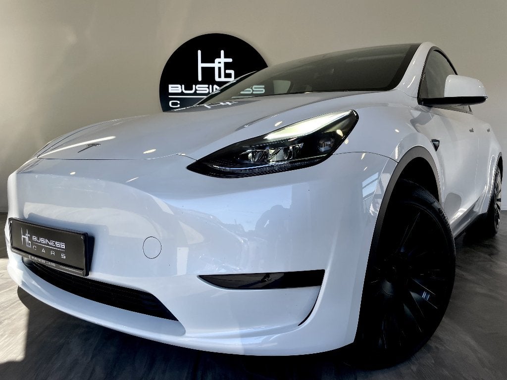 Tesla Model Y STANDARD RANGE/ BATTERIE LFP/ FSD3, Auto's, Automaat, Zwart, Wit, Leder