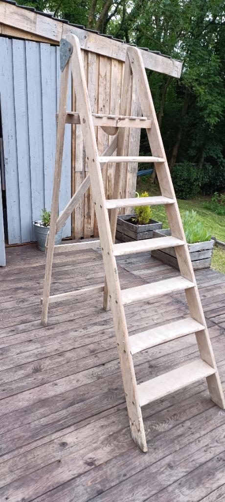Escabeau bois, Bricolage & Construction, Enlèvement, Utilisé