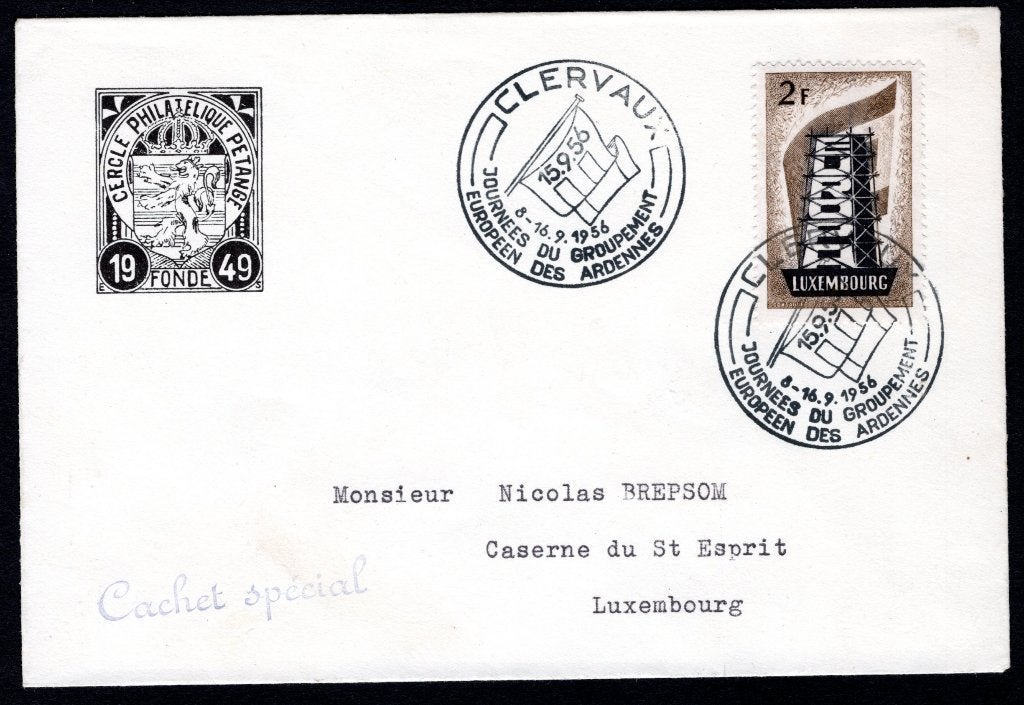 LUXEMBOURG Yt. 514 FDC 1956 - EUROPE, Envoi, Luxembourg, Affranchi