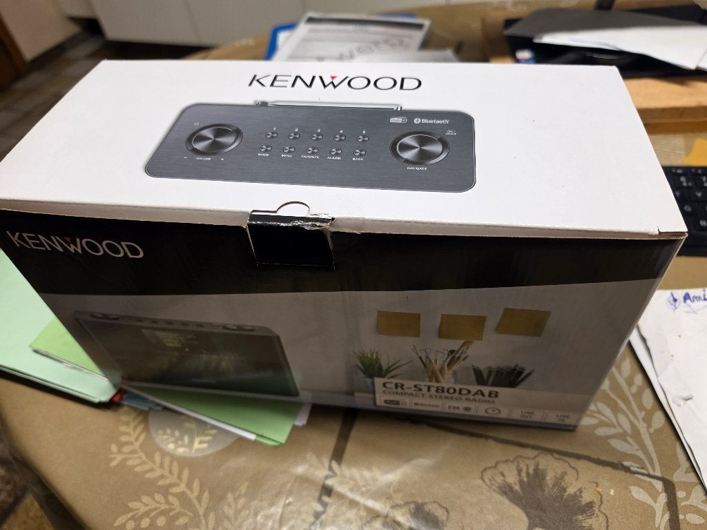 Kenwood CR-ST80DAB Compacte Stereo DAB+ Radio - Zwart, Enlèvement, Comme neuf, Radio
