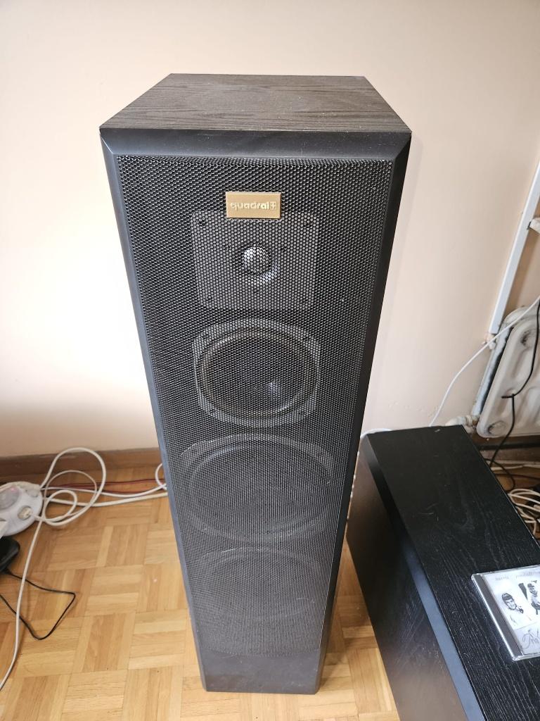 ensemble enceintes home cinema quadral, TV, Hi-fi & Vidéo, Enceintes, Utilisé, Ensemble Surround sans Subwoofer, 120 watts ou plus
