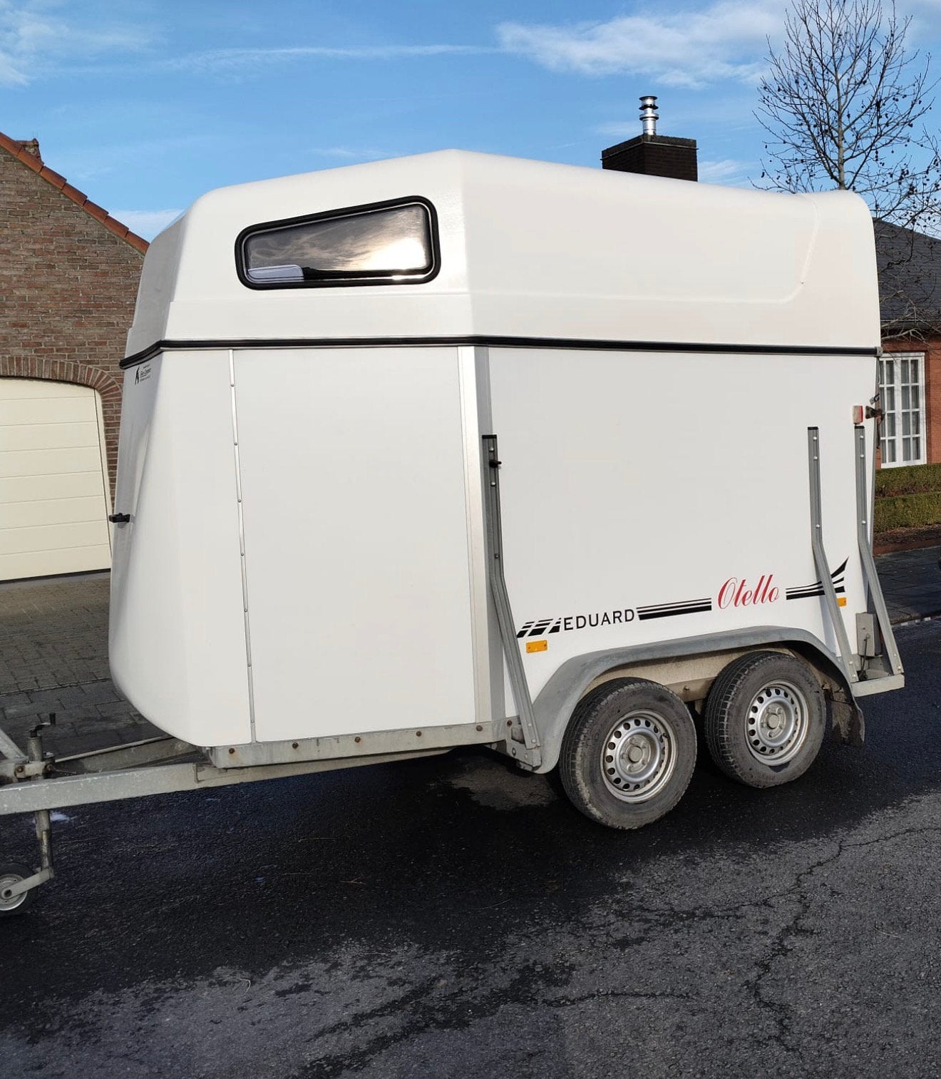 Paardentrailer 2 paards, Ophalen, Zo goed als nieuw