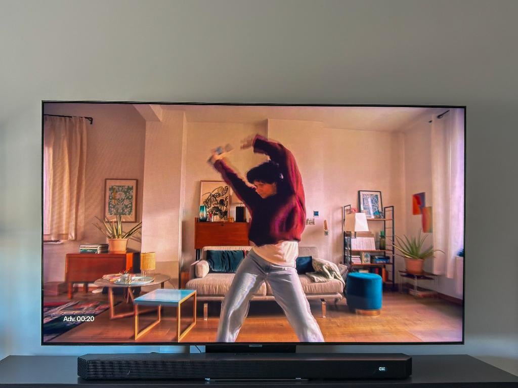 Samsung QLED 65 TV - 4K - Hue play Led Bar, Audio, Tv en Foto, Televisies, Ophalen, QLED, 120 Hz, Zo goed als nieuw