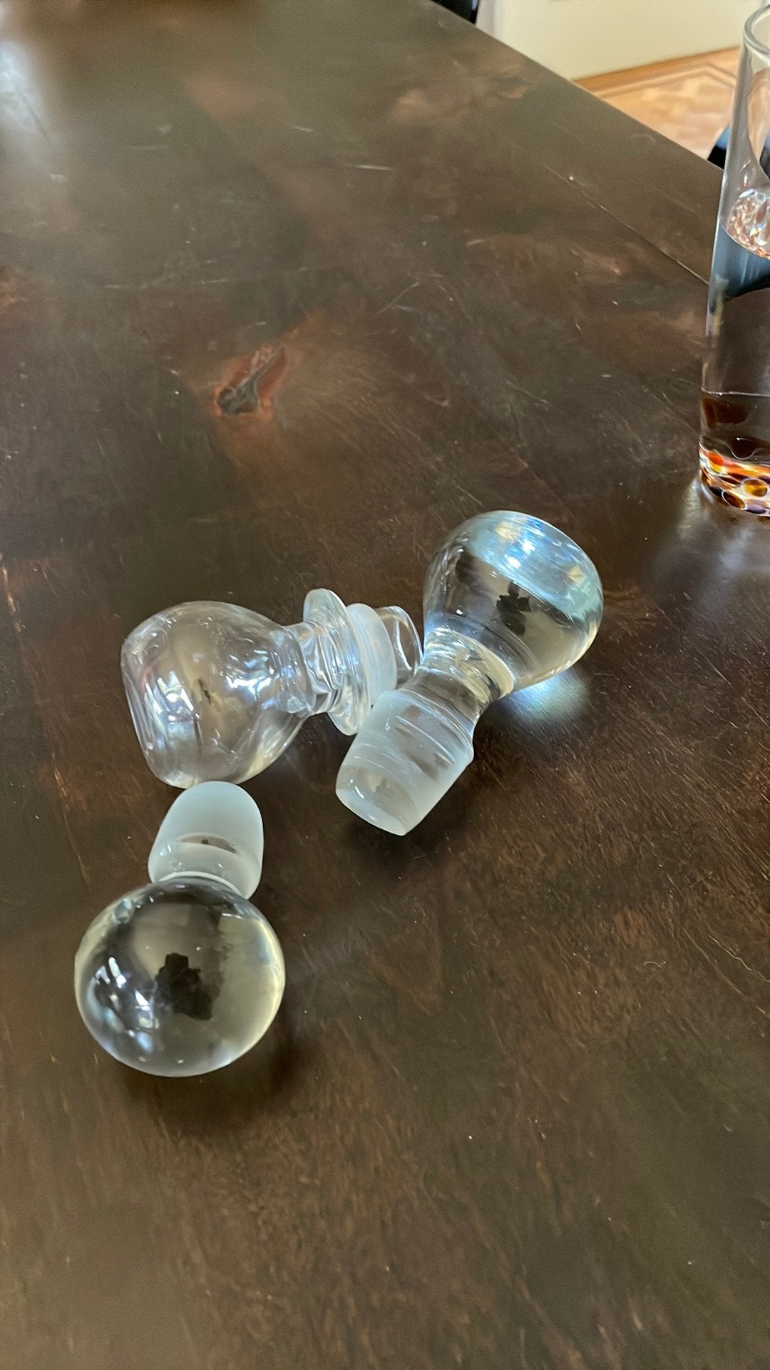 Stolpen in glas, Ophalen of Verzenden, Gebruikt