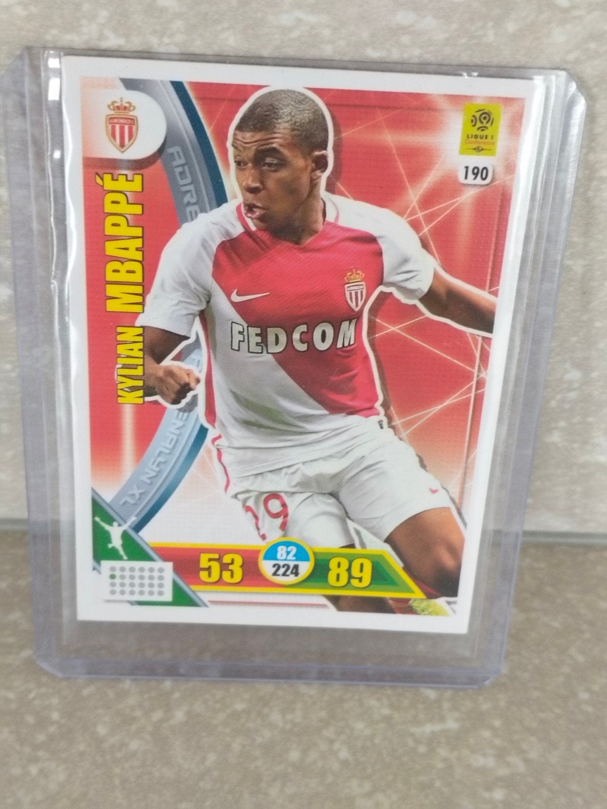 Rookie kaart Kylian mbappe Monaco Panini 2017-2018, Ophalen of Verzenden