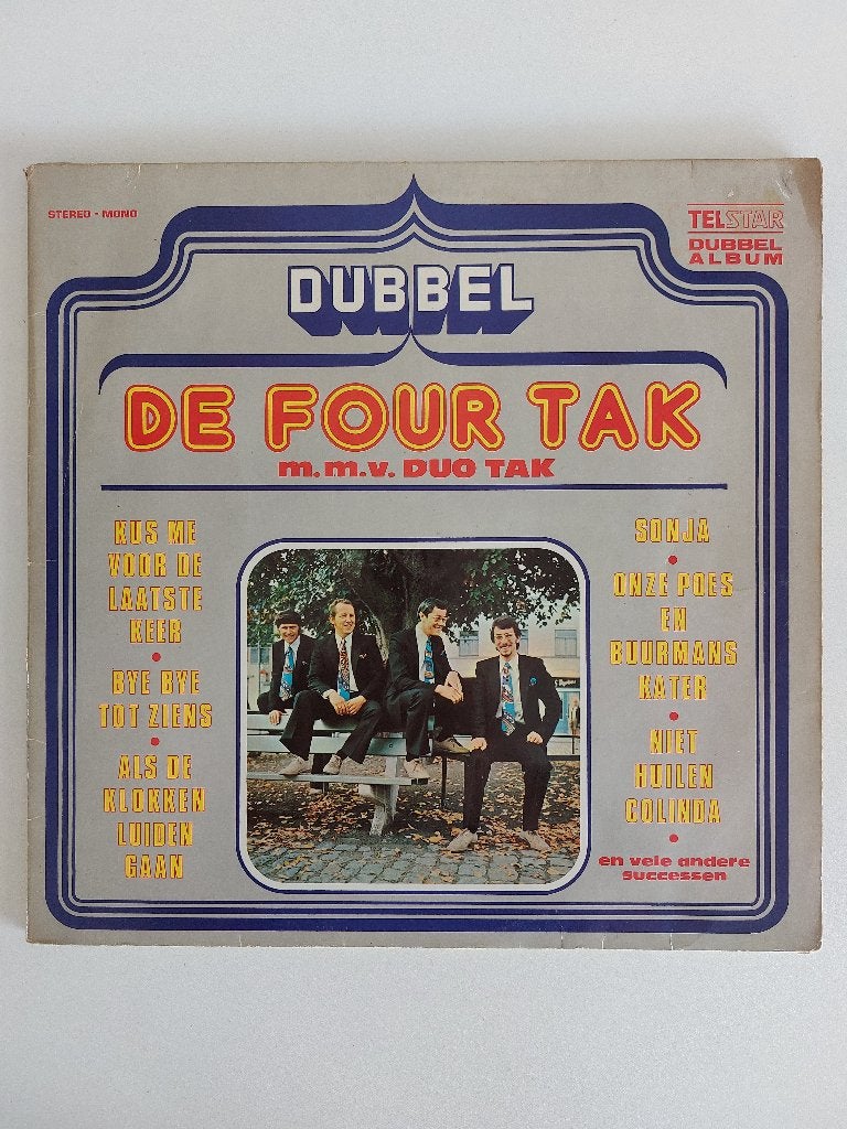 De Four Tak - Alle Vele Successen (1977 - Dubbel Lp), CD & DVD, Vinyles | Néerlandophone, Double LP, Enlèvement ou Envoi