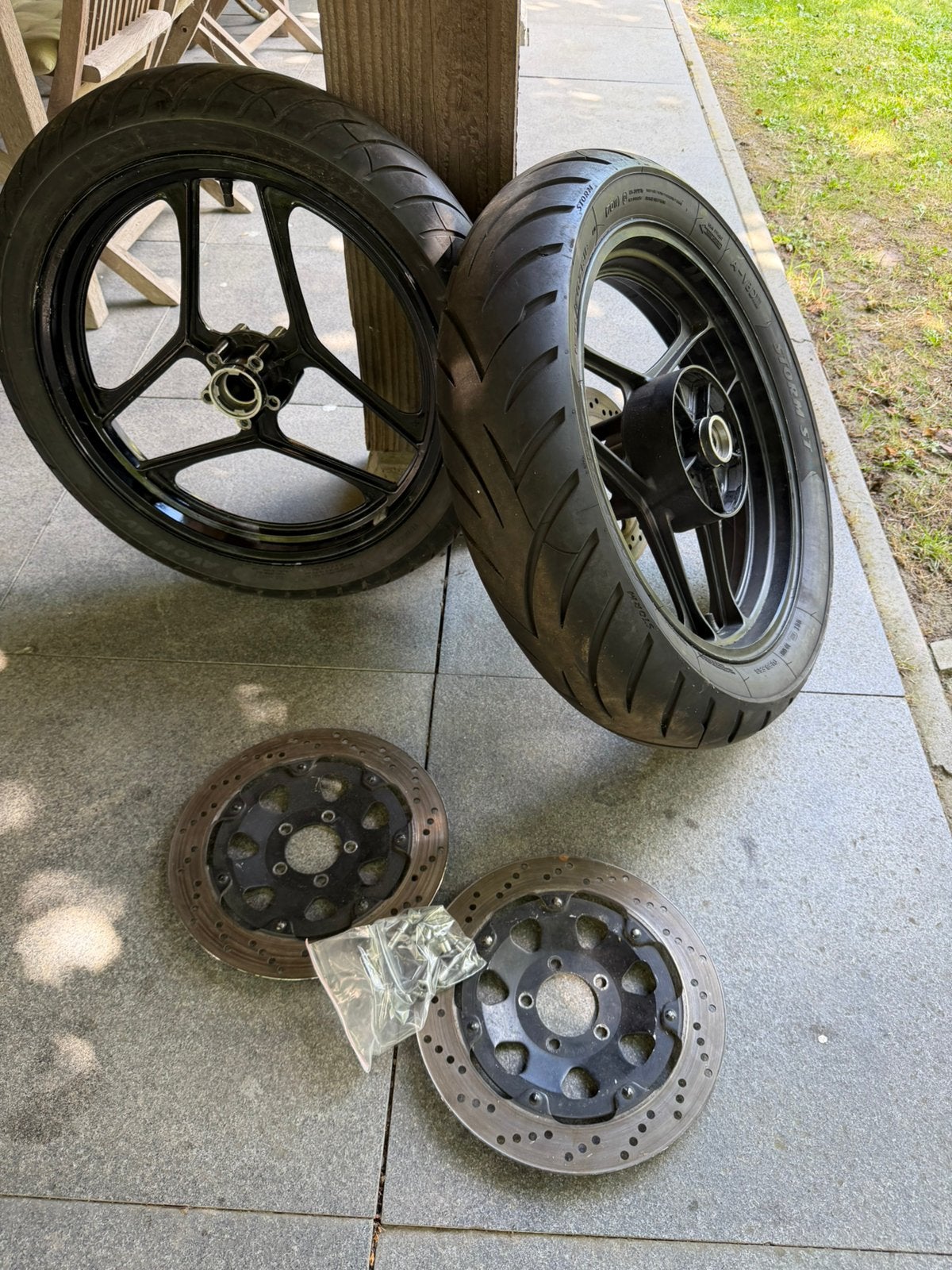Velgen, schijven remschijf Suzuki GSXR 750 1100 Slabby, Motoren, Ophalen