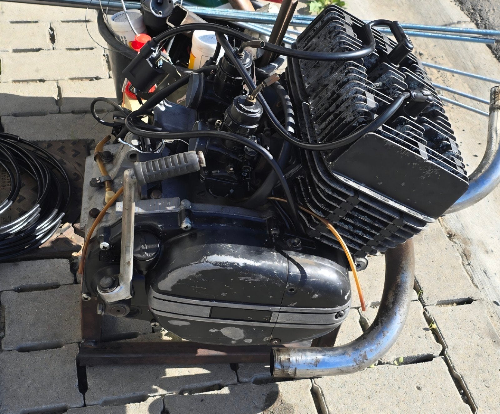 te koop en 1x yamaha moterblok 125cc´ 2t en tank 125, Motoren, Ophalen