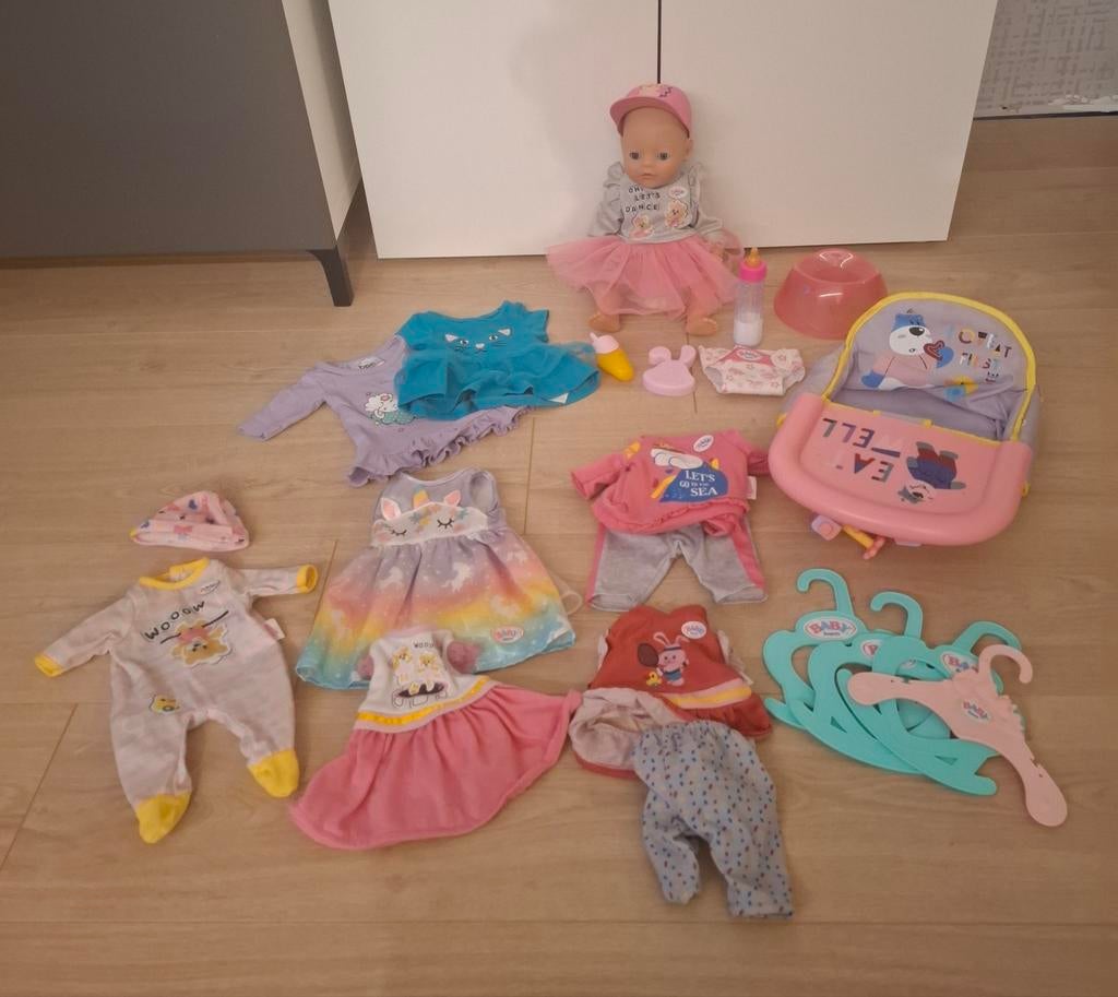Baby born + toebehoren + poppenwagen, Kinderen en Baby's, Speelgoed | Poppen, Ophalen