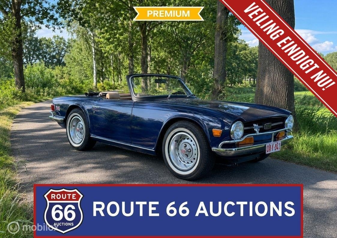 Triumph TR6 | 1970 | Route 66 Auctions, Autos, Achat, Entreprise, Boîte manuelle, Triumph