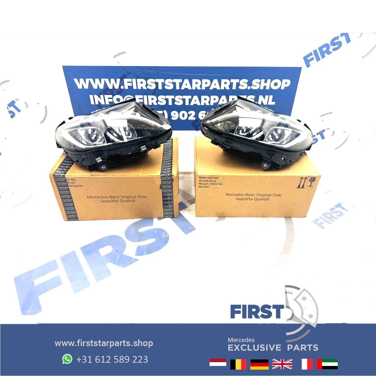 W205 ILS koplamp links rechts Mercedes C Klasse koplampen MB, Utilisé, -, -, Enlèvement ou Envoi