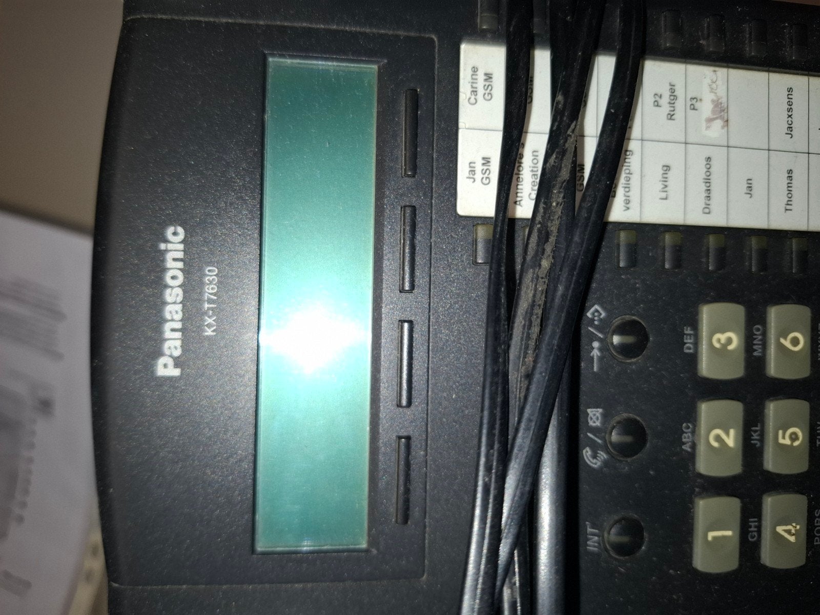 Panasonic telefooncentrale KX-TDA15 + 4 toestellen KX-T7630, Telecommunicatie, Telefooncentrales, Ophalen, Gebruikt, Overige typen