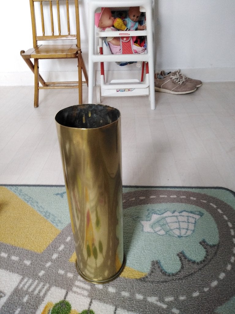 obus décoratif pour vases exemple, Maison & Meubles, Enlèvement, Utilisé, Autres matériaux, 38 cm