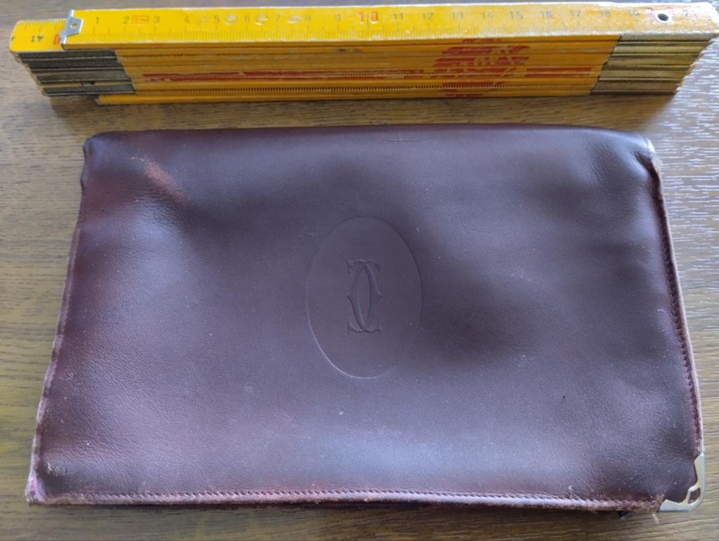 Authentieke Must De Cartier leren, Handtassen en Accessoires, Portemonnees, Gebruikt, Overige merken, Rood, Leder, Verzenden